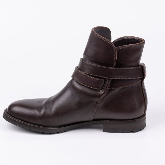 Manolo Blahnik Sulgamba Brown Leather Strap Ankle Boot - size 6.5 UK 36 1/2 - Picture 8 of 11